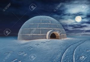 15176711-Igloo-at-night-3D-and-hand-drawing-elements-combined--Stock-Photo