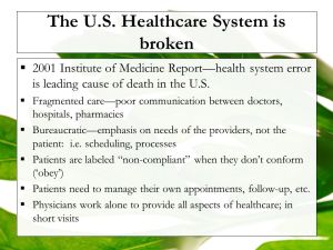 Broken healthcare